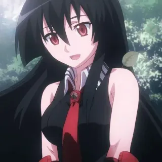 🥵 Akame Akame ga Kill! Anime, Postać, Akame ga Kill, Akame, Dziewczyna telegram sticker