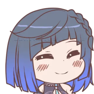 😊 anime, manga, cartoon, cute, girl, character whatsapp sticker