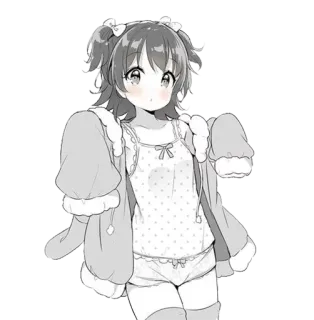 😗 Anime, Meisje, Leuk, Illustratie, Cartoon whatsapp sticker