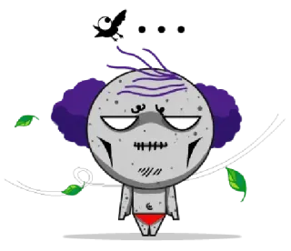 Purple Meme Face • @GreySunders telegram stickers