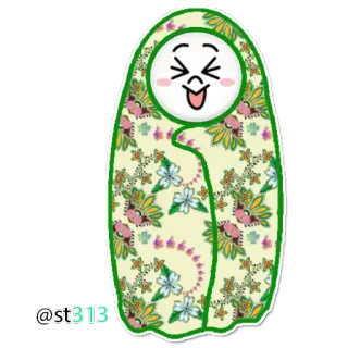 😝 @st313. mignon, dessin animé, personnage, autocollant telegram sticker