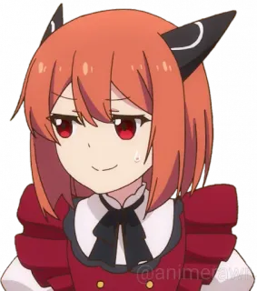 🙄 anime, smug, girl, cartoon, smirking telegram sticker