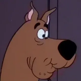 🍋 Scooby-Doo cane, cartone animato, Scooby-Doo, personaggio, divertente, animato telegram sticker