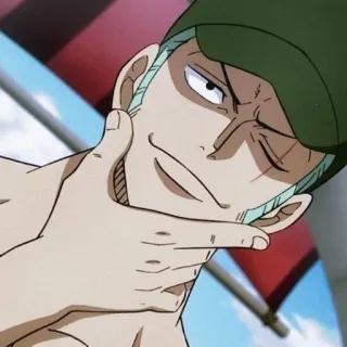 🙂 Roronoa Zoro One Piece Аниме, Ван Пис, Ророноа Зоро, Зоро, Пират, Мечник telegram sticker