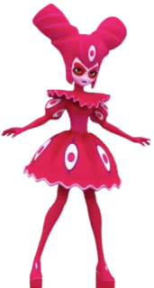 🃏 cartoon, villain, female, pink, Miraculous telegram sticker