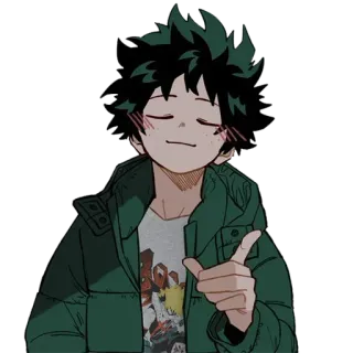 ☺️ Izuku Midoriya My Hero Academia anime, manga, My Hero Academia, Izuku Midoriya, fanart, deku whatsapp sticker
