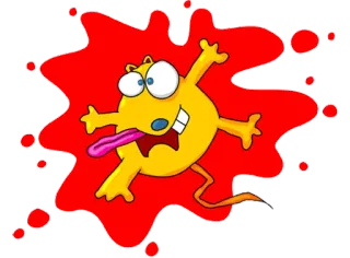 😜 cartoon, monster, funny, yellow, crazy telegram sticker