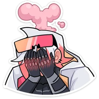 🤦‍♀️ Anime, Cartoon, Sticker, Personage, Illustratie telegram sticker