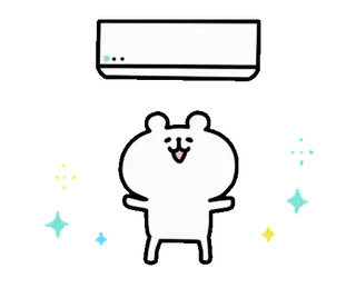 🍉 卡通, 人物, 熊, 闪光, 空调 telegram sticker