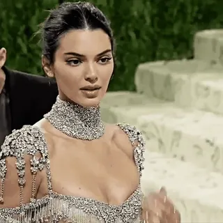 😐 Kendall Jenner เคนดัลล์ เจนเนอร์, คนดัง, นางแบบ, แฟชั่น, Met Gala telegram sticker