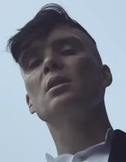 🚬 Thomas Shelby Peaky Blinders man, portrait, serious, peaky blinders, character, tommy shelby telegram sticker