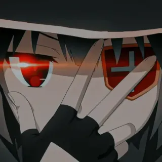 😎 Megumin Konosuba anime, girl, magic, explosion, Konosuba telegram sticker