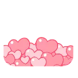 😍 сердечки, любовь, розовый, милый, романтичный telegram sticker