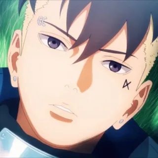 🙁 Kawaki Boruto: Naruto Next Generations 애니메이션, 만화, 닌자, 귀여운, 격투, 소년, 캐릭터 telegram sticker