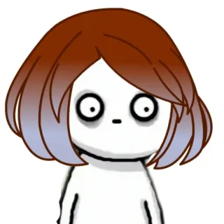 😳 мультфильм, персонаж, рисунок, милый, иллюстрация telegram sticker