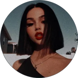 🥜 femme, portrait, beauté, maquillage, fille, visage telegram sticker