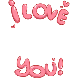 🍥 I LOVE YOU! รัก, หัวใจ, ทักทาย, วาเลนไทน์, ข้อความ telegram sticker