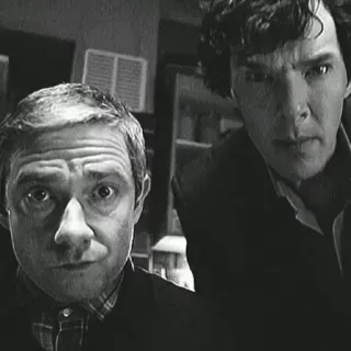 💎 Sherlock Holmes Sherlock Sherlock, detective, Benedict Cumberbatch, Martin Freeman, mystery, TV show telegram sticker
