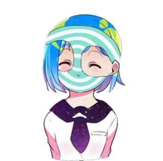 👙 Terra, Anime, Planeta, Kawaii, Earth-chan telegram sticker