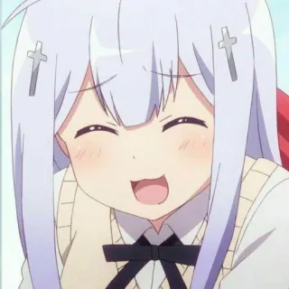 🕸 Gabriel White Tenma Gabriel Dropout Anime, Dziewczyna, Słodkie, Manga, Kreskówka, Gabriel Dropout, Anioł telegram sticker