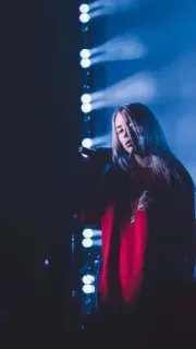 💚 Billie Eilish cantante, Billie Eilish, musica, musicista, pop star, performer telegram sticker