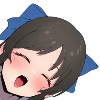 😍 Anime, Niedlich, Cartoon, Fröhlich, Mädchen telegram sticker