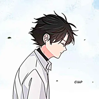 🐈‍⬛️ CIAP Anime, Manga, Personage, Jongen, Illustratie, Kunst telegram sticker
