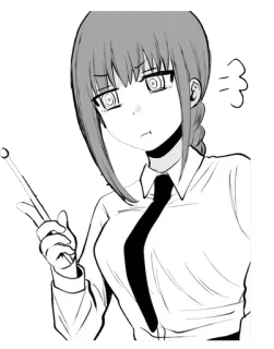 😤 Makima Chainsaw Man anime, manga, makima, chainsaw man, character telegram sticker