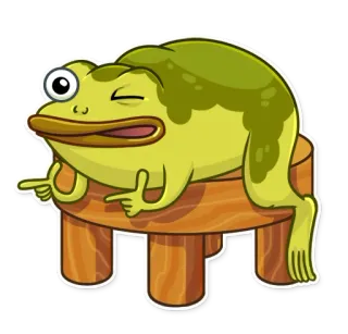 😉 ếch, ngón giữa, xúc phạm, thô lỗ, hình minh họa, động vật, hoạt hình whatsapp sticker