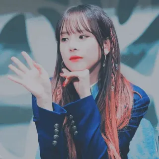 🎠 coreano, mulher, garota, retrato, jovem, pessoa telegram sticker