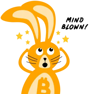 🤯 MIND
BLOWN! rabbit, mind blown, shocked, stars, cartoon, bunny, bitcoin telegram sticker