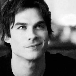 🖤 Damon Salvatore The Vampire Diaries vampiro, ian somerhalder, serie tv, sobrenatural, guapo whatsapp sticker