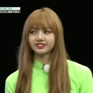 🌿 Lisa 크팩트 체크 목소리는 황금 주파수 kpop, lisa, blackpink, idol, celebridade coreana, cantora, celebridade telegram sticker