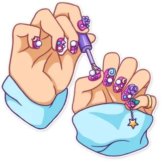 Pink Power whatsapp stickers