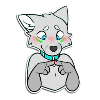😳 furry wolf telegram sticker
