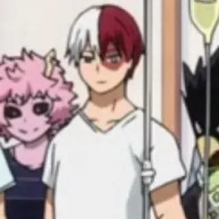 ❄️ Shoto Todoroki My Hero Academia Anime, Szpital, Shoto Todoroki, My Hero Academia telegram sticker