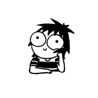 😀 cartoon, illustration, character, girl, sticker, cute, doodle telegram sticker