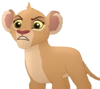 😠 Kiara The Lion King lion, lionne, Kiara, dessin animé, animal telegram sticker