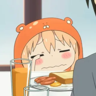 🍜 Umaru Doma Himouto! Umaru-chan anime, cartoon, crying, sad, umaru, himouto, manga, kawaii telegram sticker