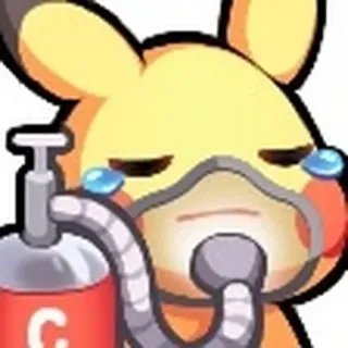 😣 pikachu, pokemon, triste, ossigeno, mascherina, anime, cartoni animati telegram sticker