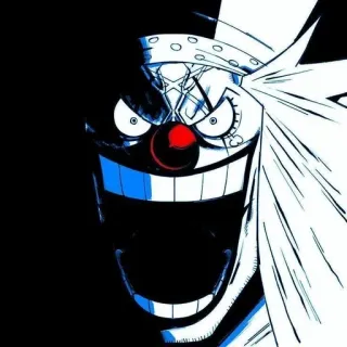 🤡 Buggy One Piece ワンピース, バギー, アニメ, 漫画, ピエロ telegram sticker