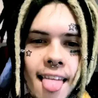 😛 사람, 얼굴, 드레드락, 인물 사진, 별 타투 telegram sticker