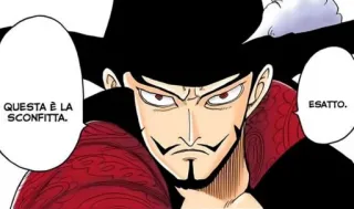 😠 Mihawk One Piece QUESTA È LA SCONFITTA.
ESATTO. Anime, Manga, One Piece, Mihawk, Italienisch telegram sticker