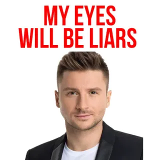 😀 MY EYES WILL BE LIARS occhi, bugiardi, ritratto, uomo, meme telegram sticker