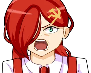 🤬 Dessin animé, En colère, Faucille et marteau, Anime whatsapp sticker