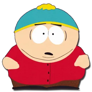 😧 Eric Cartman South Park 卡通, 角色, 动画, 埃里克, 卡特曼 telegram sticker