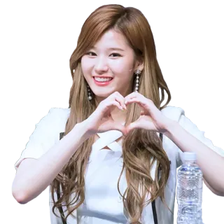 ❤️ wanita, gadis, kpop, hati, cinta, senyum, ceria telegram sticker