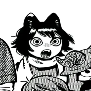😲 Michiru Kagemori Brand New Animal telegram sticker