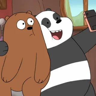 we bare bears 🍑 @peachpuffy telegram stickers