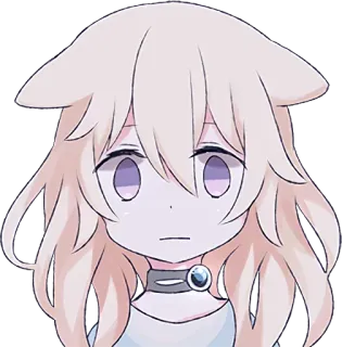 😐 anime, kawaii, cute, catgirl, sticker, manga, character, anime girl telegram sticker